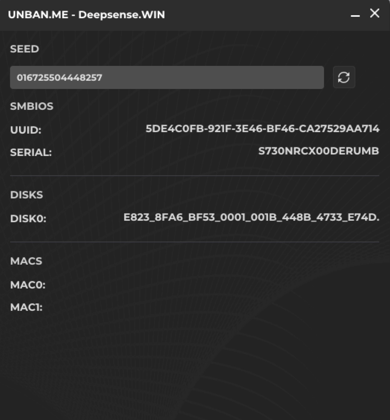 DeepSense Spoofer Interface